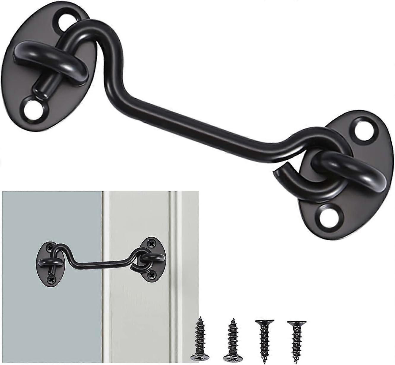 4Inch Hook and Eye Latch,Cabin Hook,Stainless Steel Gate Hook Lock