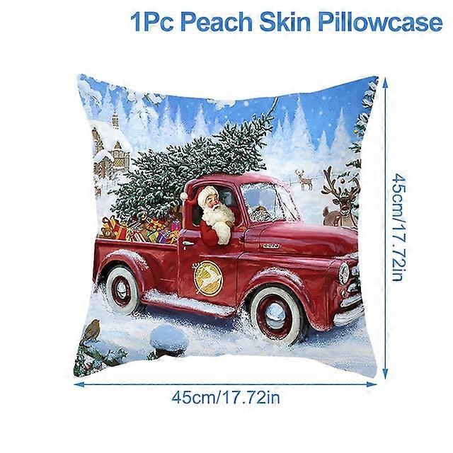 Christmas Cushion Cover Pillowcase Christmas Decorations 2023 for Home Navidad Noel Xmas Gift Christmas Ornaments New Year 2024