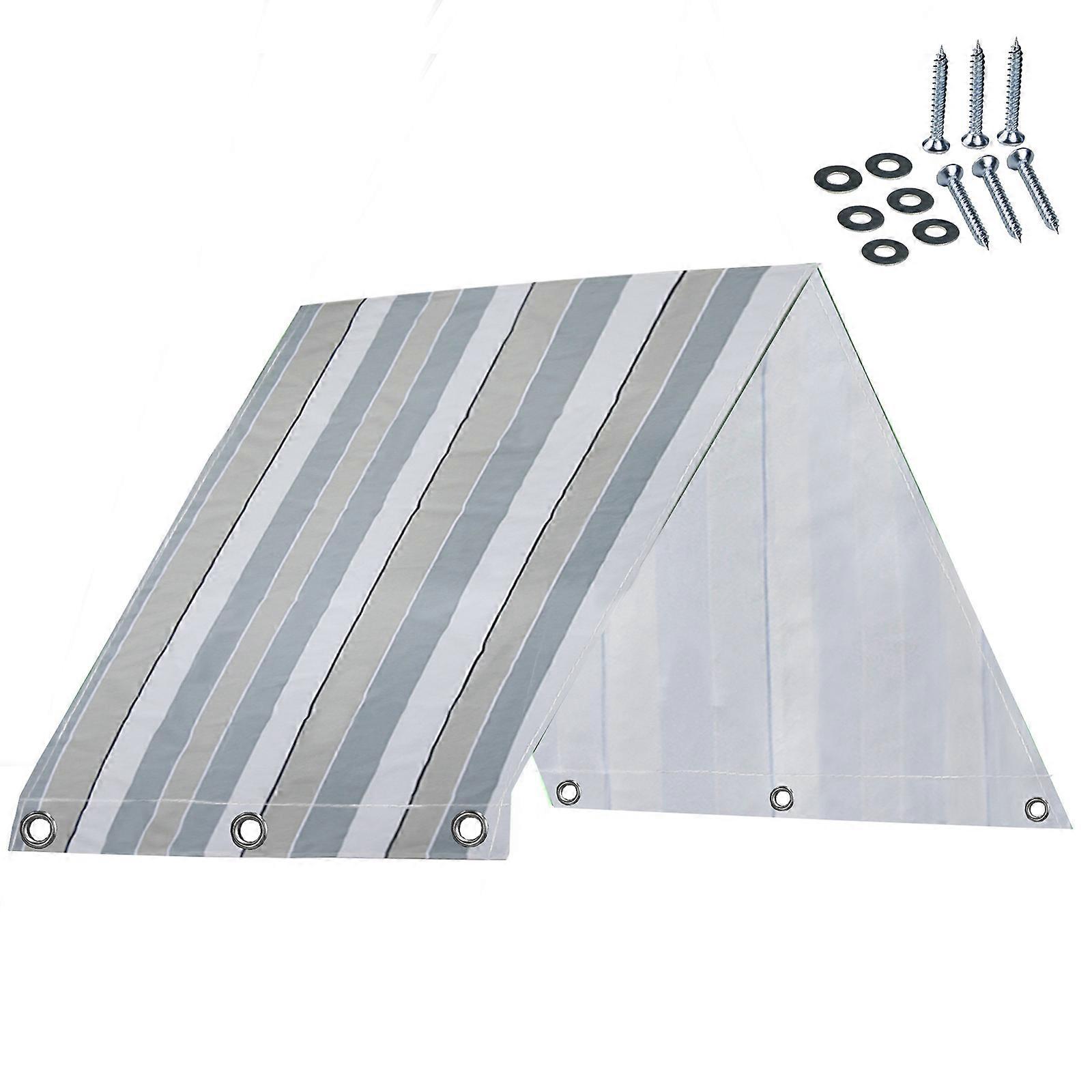 Swing Set Replacement Tarp for Playgrounds, Shade Screens+6 Set x Self-tapping Screws