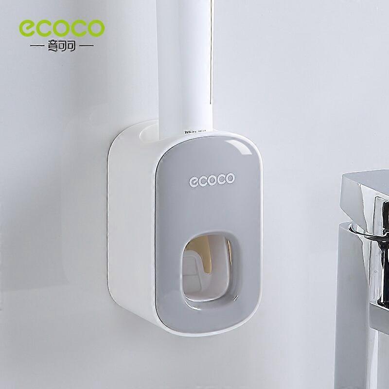 Automatic Toothpaste Dispenser Wall Mount Bathroom Bathroom Accessories Waterproof Toothpaste Squeezer Toothbrush Holder Toothbrushes
