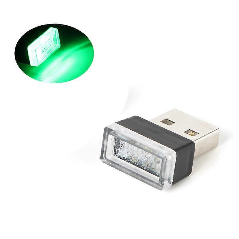 7 Colors Car Mini USB LED Atmosphere Lights Decorative Lamp Interior Light PC Portable Plug Ambient White Emergency Lights Blue
