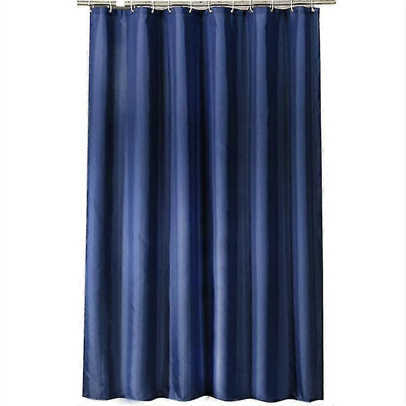 Blødt mikrofiberstof Bruseforing eller gardin, Hotelkvalitet, Maskinvaskbar, Vandafvisende, Marineblå En høj kvalitet