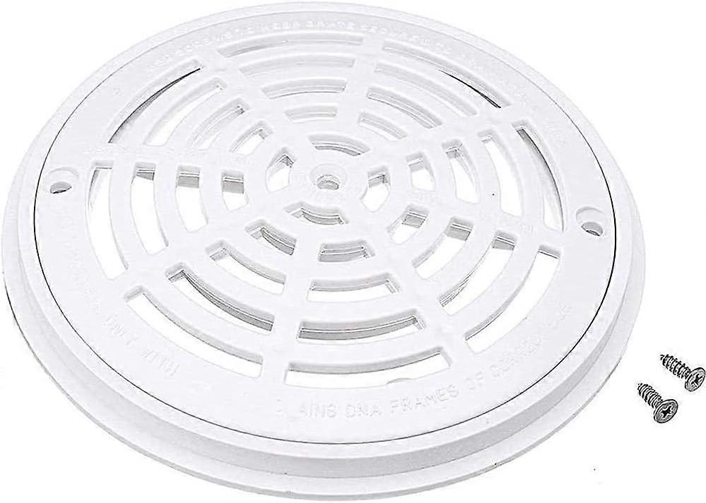 Replacement White Round Swimming Pool Main Drain Cover