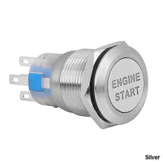 Car Engine Start Push Button Switch Ignition Starter Start Button Switch Replacement Enginee Start 12V Waterproof