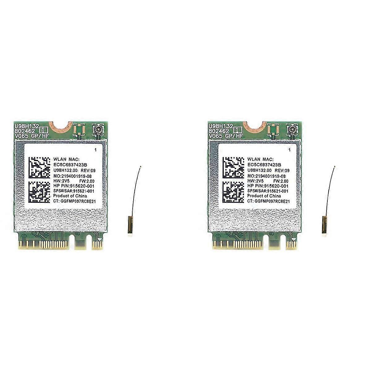 2x Rtl8821ce 802.11ac 1x1 Wi-fi+bt 4.2 Combo κάρτα προσαρμοστών 915621-001 ασύρματη κάρτα Netowrk για Prob