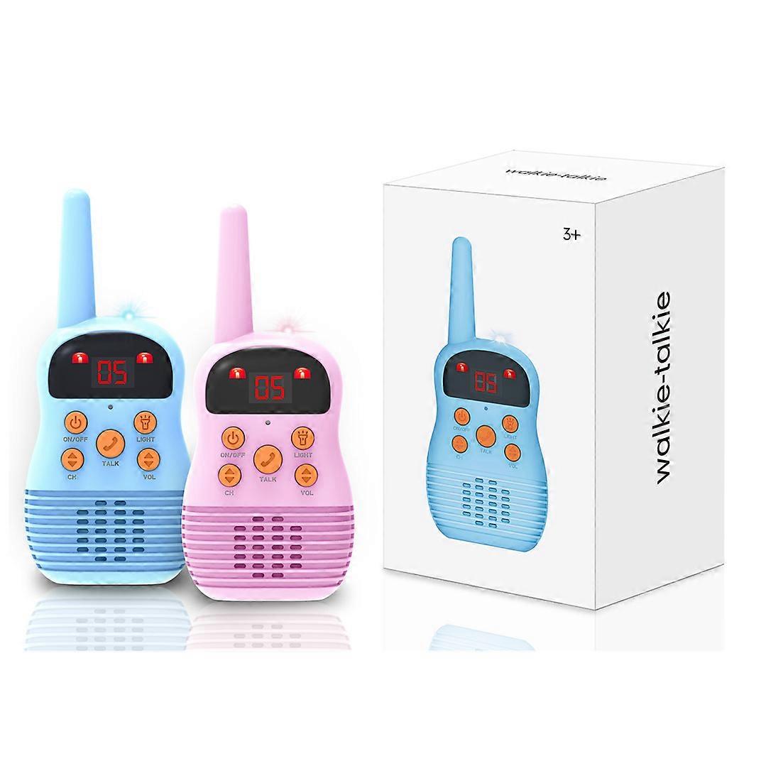 Walkie Talkie Kids Toys with LCD Flashlight Sound Clear, Handheld Kids Walkie Talkies for Outside Adventures, Camping, Hiking (4pack)