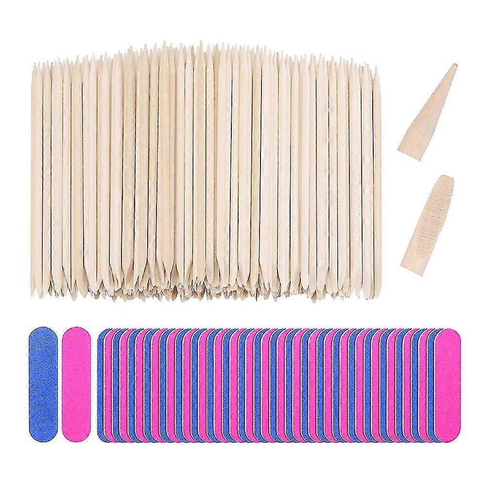 100 db eldobható manikűr eszköz, 50 db mini körömreszelő és 50 db körömpálcika