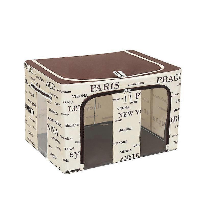 Large Storage Bag, Foldable Storage Box, With Handle, Sealed Zipper and Reinforced Iron Frame 50 * 40 * 33 Cm (Series 01)