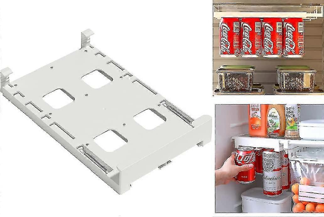 Soda Can Organizer For Refrigerator, Hanging Soda Can Organizer Beverage Can Dispenser Holder Refrigerator Shelf