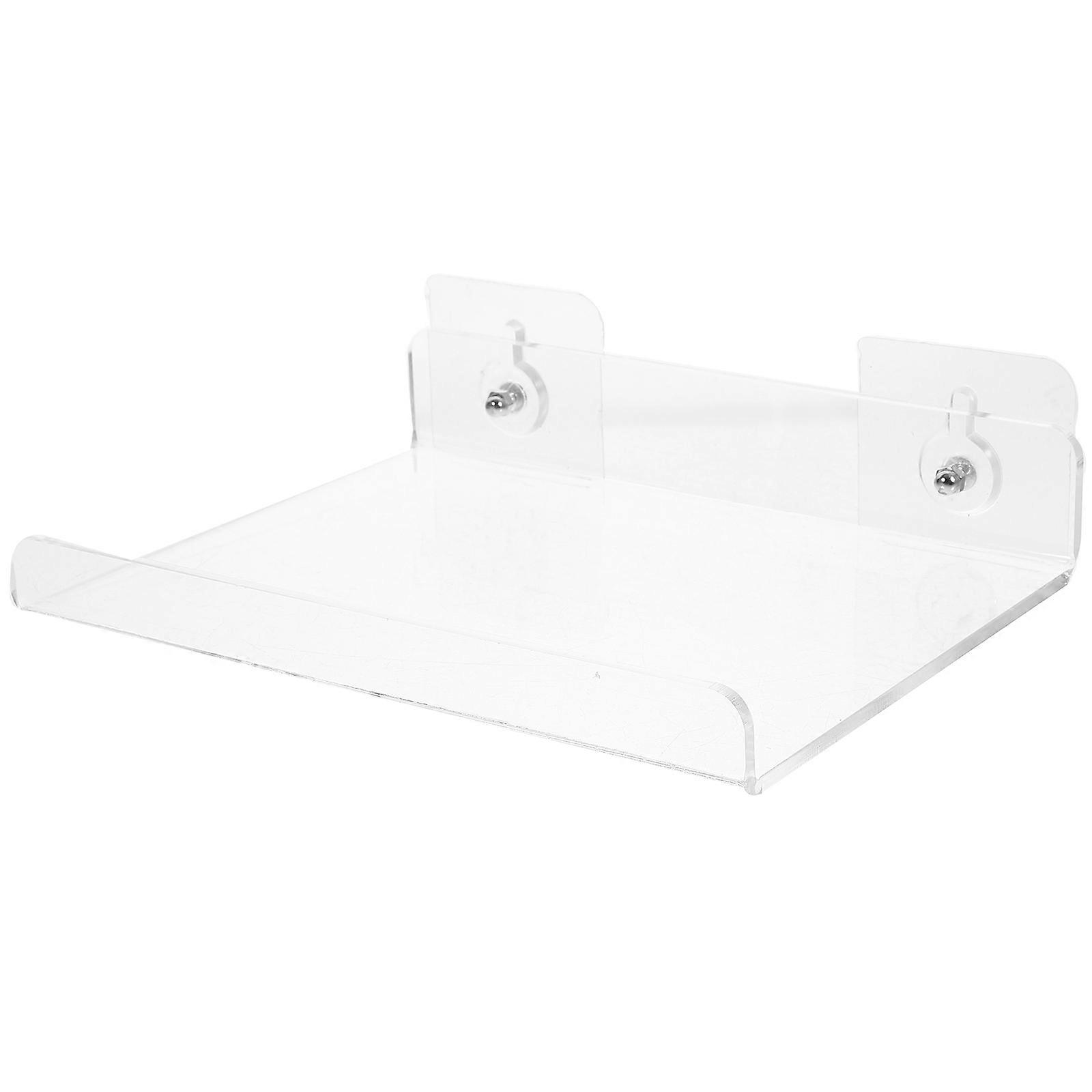 1 set of Wall Mounted Storage Shelf Acrylic Floating Shelf Bathroom Storage Shelf