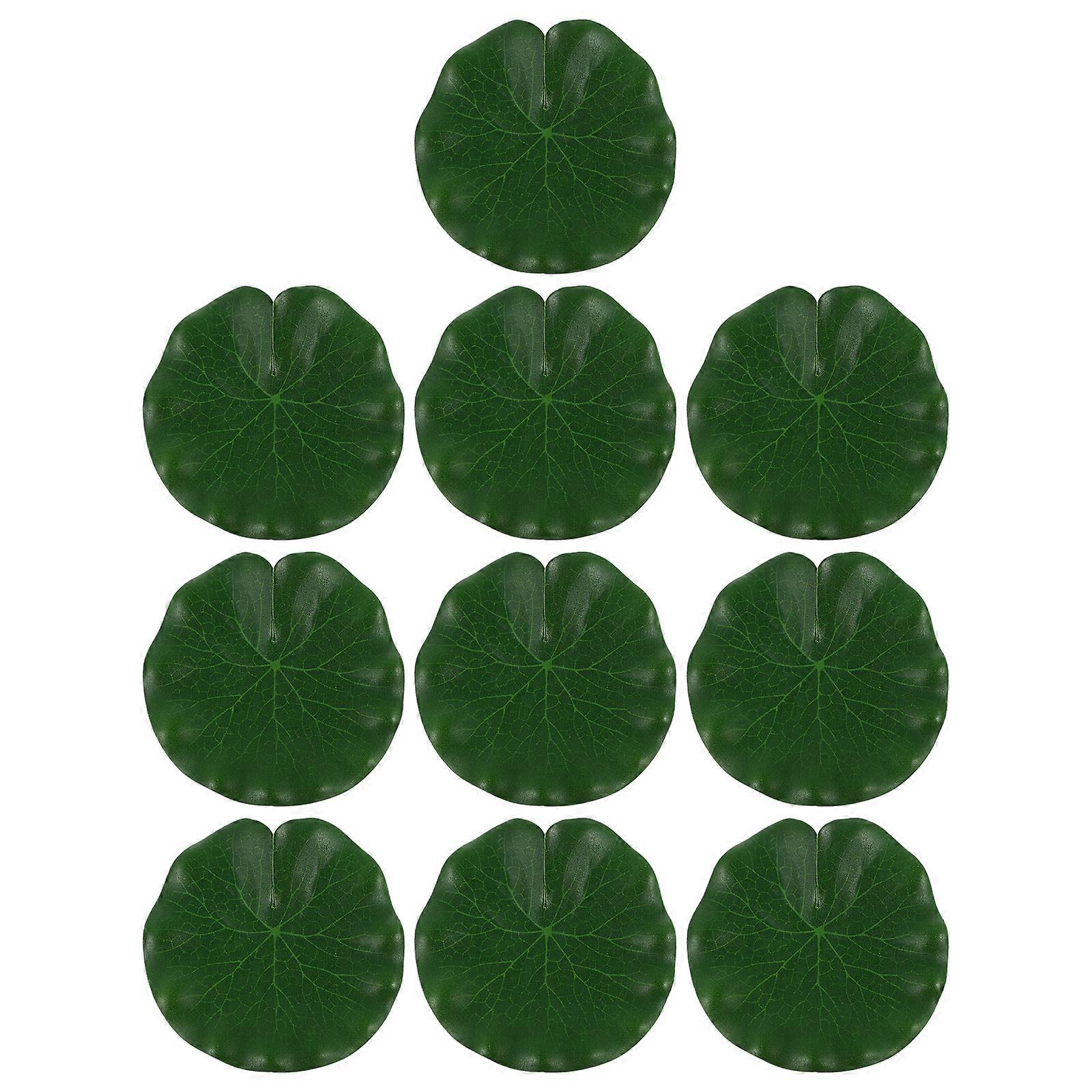 10 Pcs Matas Artificiales Para Decoracion Floating Flowers Pool Lily Pads Ponds Water Pond Plants Floating Alligator Decoy Pond