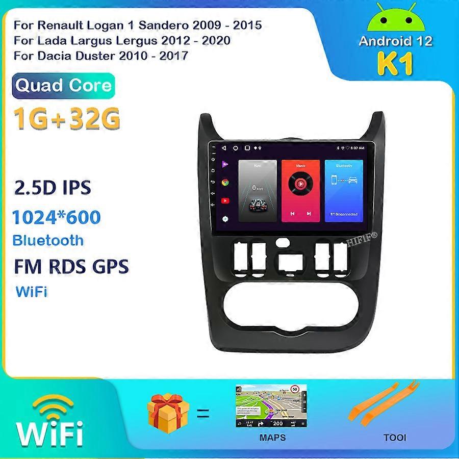 Android For Renault Logan 1 Sandero 2009- 2015 For Lada Largus Lergus 2012-2020 For Dacia Duster 2010-2017 Car Radio Multimedia
