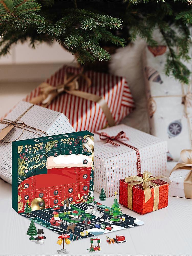 Dinosaur Advent Calendar 24 Days Building Blocks Christmas Animal Model Children's Toy