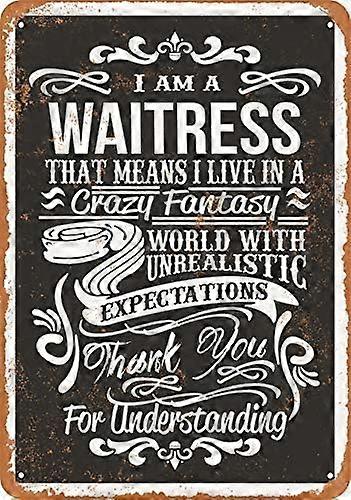 Placa de Parede Creme e Açúcar com Toque de Café 8X12 Polegadas