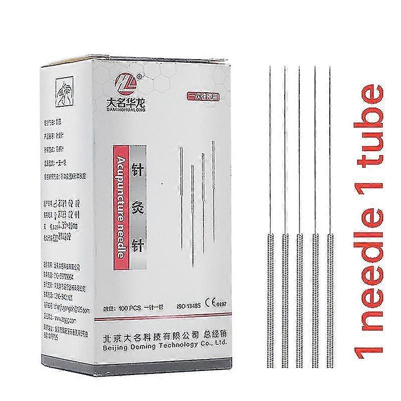 5boxes כל 500pcs מותג סטרילי Zhenjiu מחטי דיקור לשימוש חד פעמי 1 מחט 1 צינור נוח למתחילים
