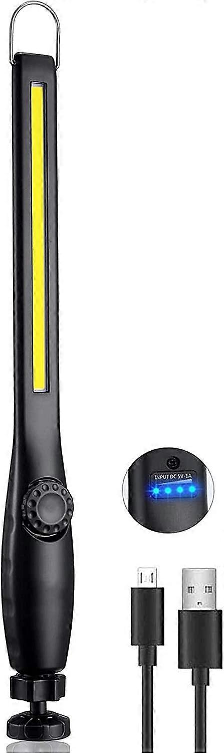 COB LED Work Light, USB Charging Control Light, Workshop Flashlight with Rotary Switch and Rotating