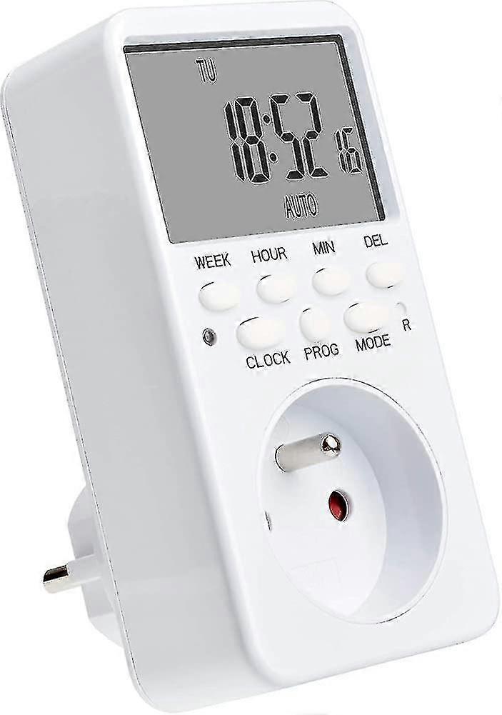 Digital Programmable Socket, Timer Weekly Electric Socket With  20 Programs