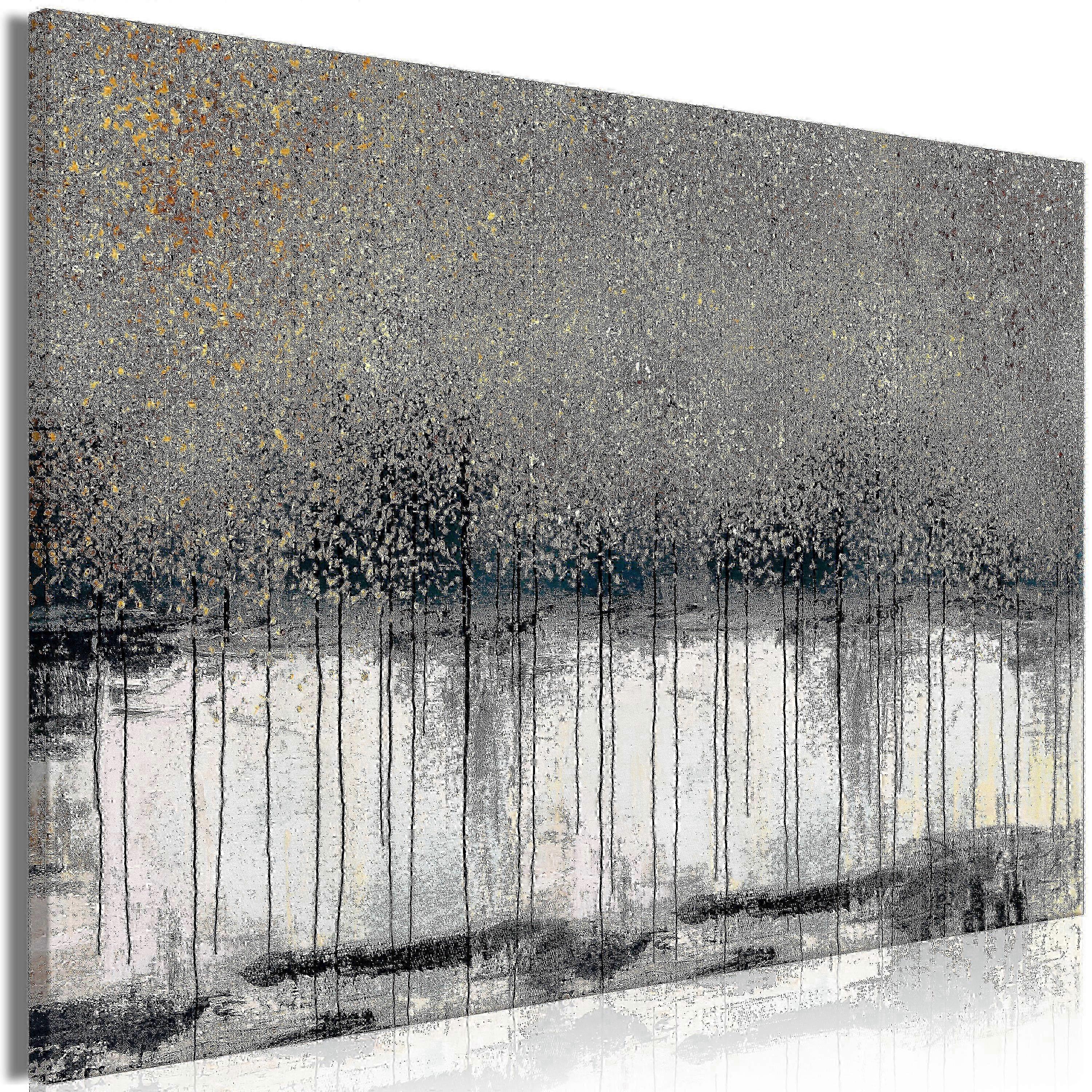 Canvas Print - Gilded Nature (1 Part) Wide