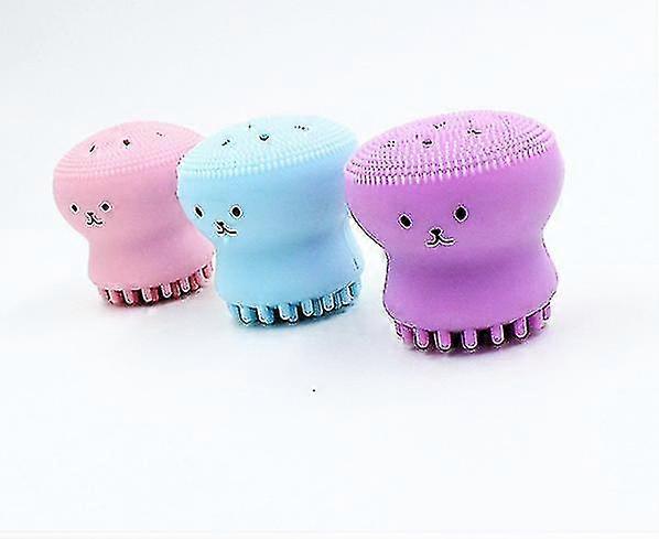 Beauty Tool Jellyfish Silicon Brush - All In One Deep Pore Cleansing Sponge And Brush, For Exfoliating, Massage, Cleansing Soft Brush