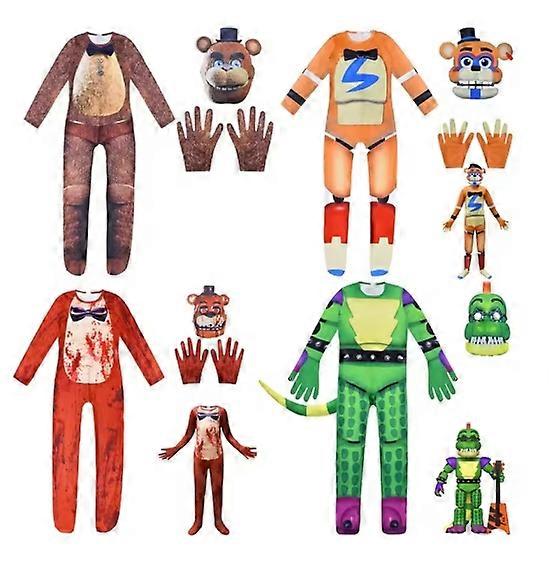 خمس ليال فريدي زي تأثيري للأطفال فظيع هالوين بذلة كابوس بوني