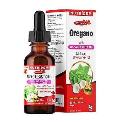 Nutridom Oregano with MCT Oil Drops, 30 Ml