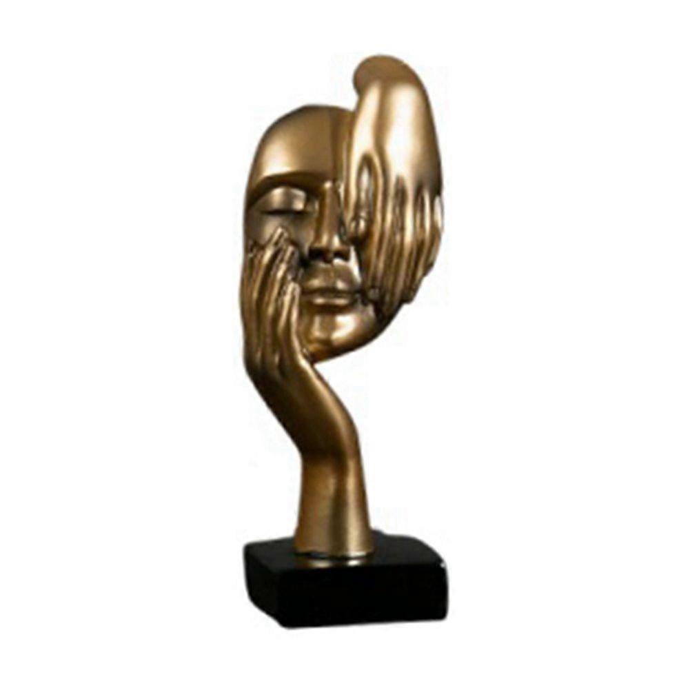 Nordic Statue Abstract Resin Desktop Ornaments Sculpture Figurines Face Character Art Crafts Office