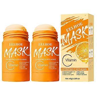 Grönt te-fast mask, oljekontroll, rengörande akne, auberginemask, oljekontroll, återfuktande, smear mask stick