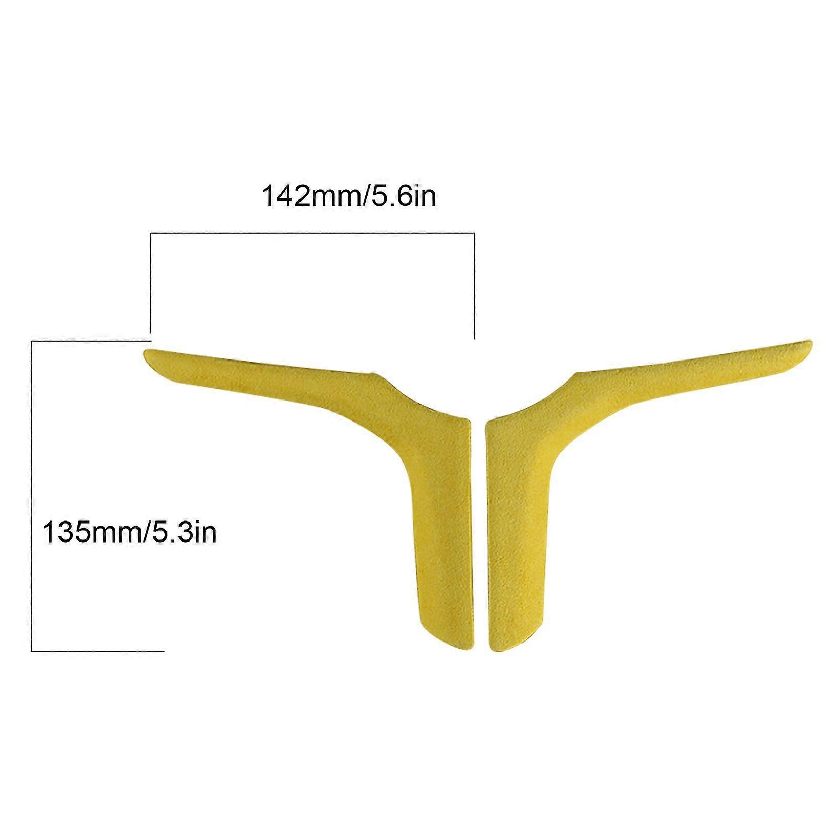 2pcs Suede Steering Wheel Trim Stickers Decoration Fit for 3 Series G20 G28 2018-2021Red