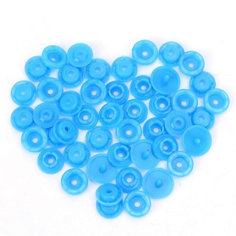 1000 Sets Harmless Resin Snap Button Set Children Cloth Quilt Cover Button Pressed(Blue T5)