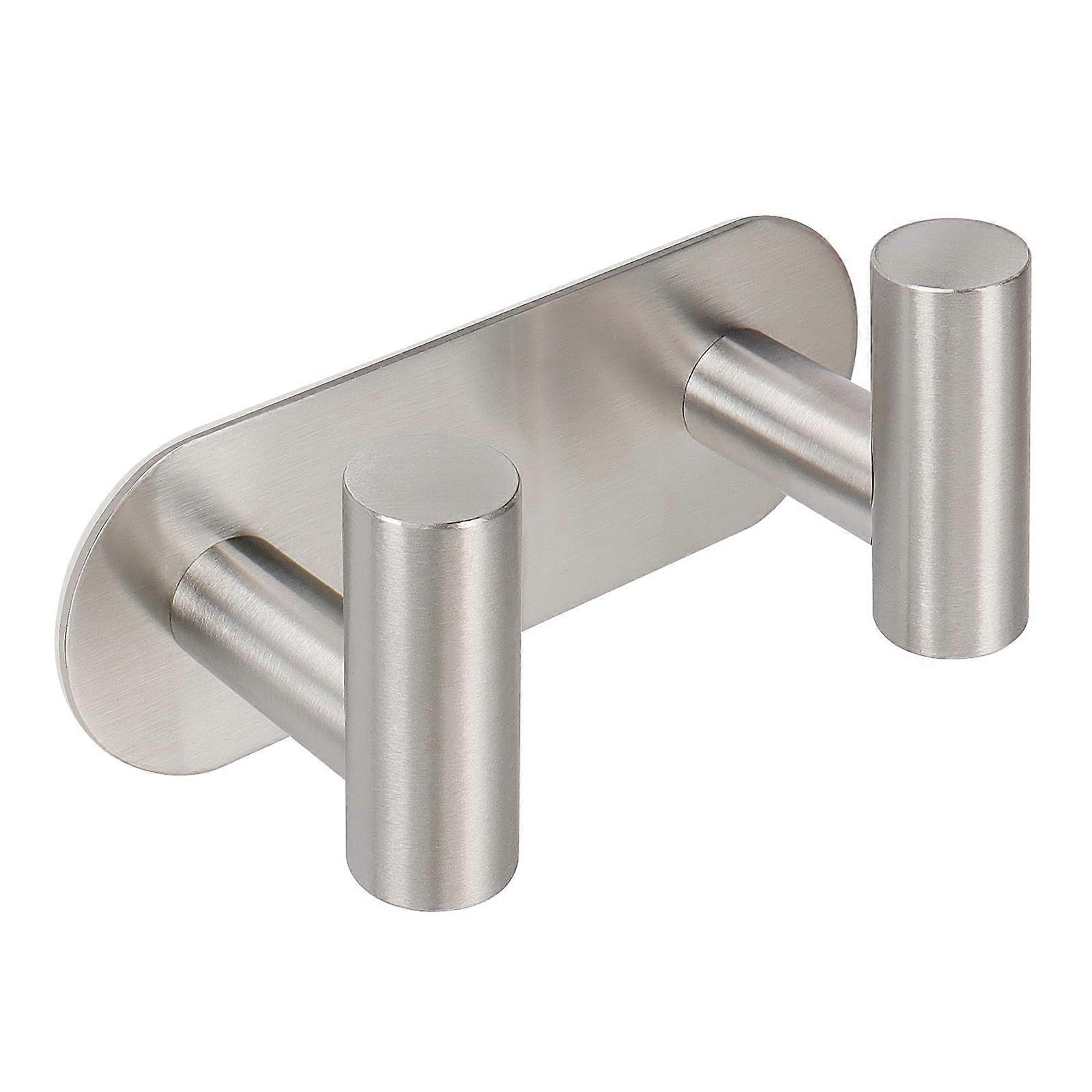 304 Stainless Steel Heavy-Duty Bath Towel Hooks, Rustproof Double Holder Hook