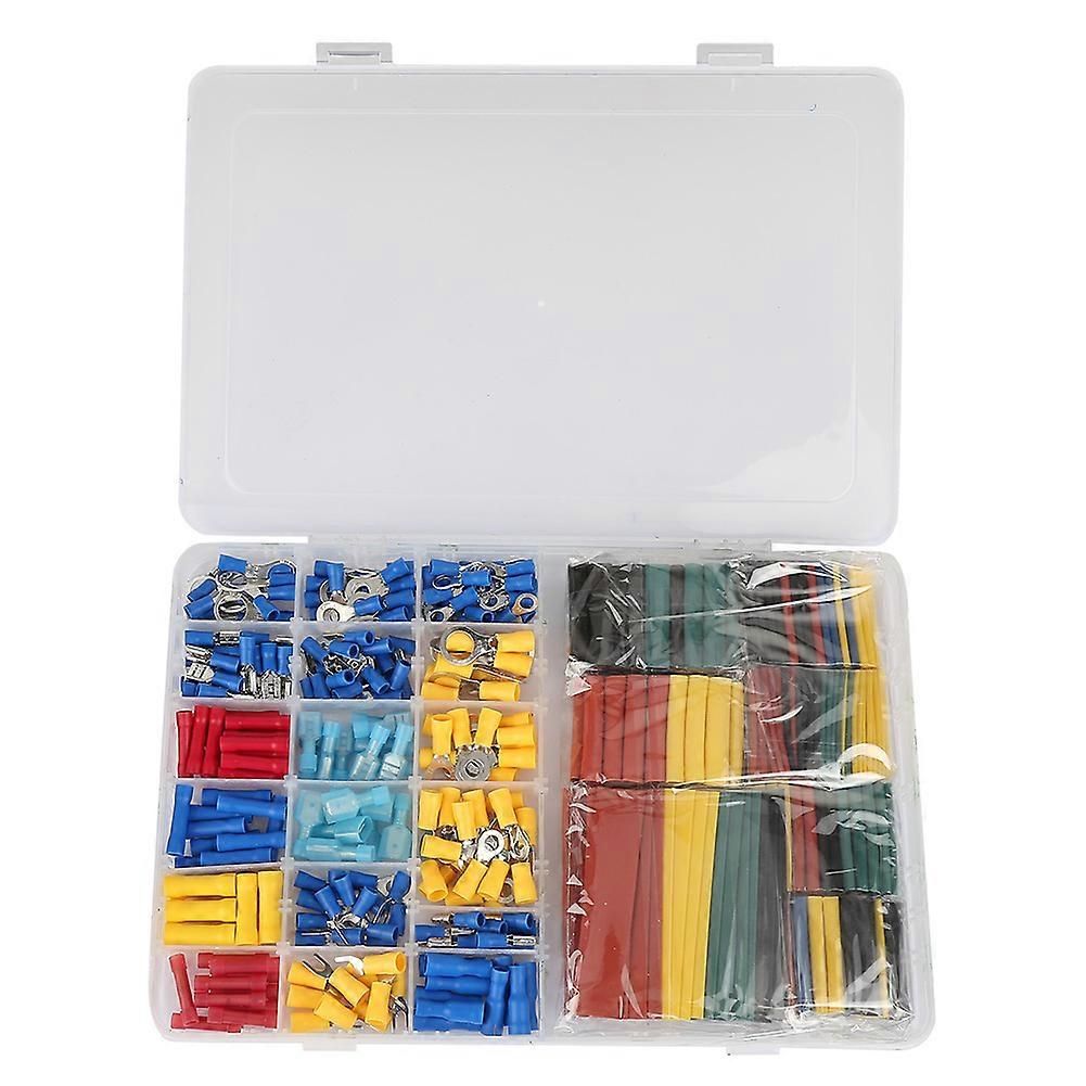 230PCS Assorted Crimp Terminals & 328PCS Heat Shrinkable Tubes Wire Cable Tools Set
