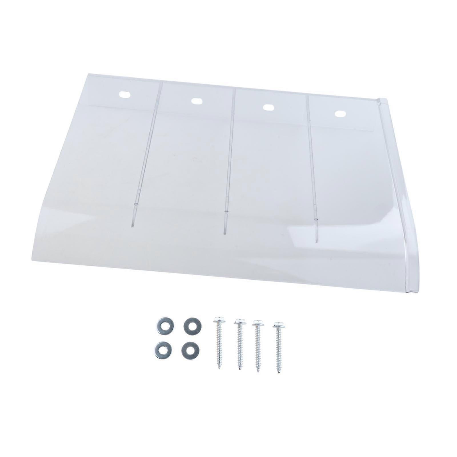 Window Awning PC Board Impact Resistant Front Door Canopy for Outside Garage 40cmx35cm