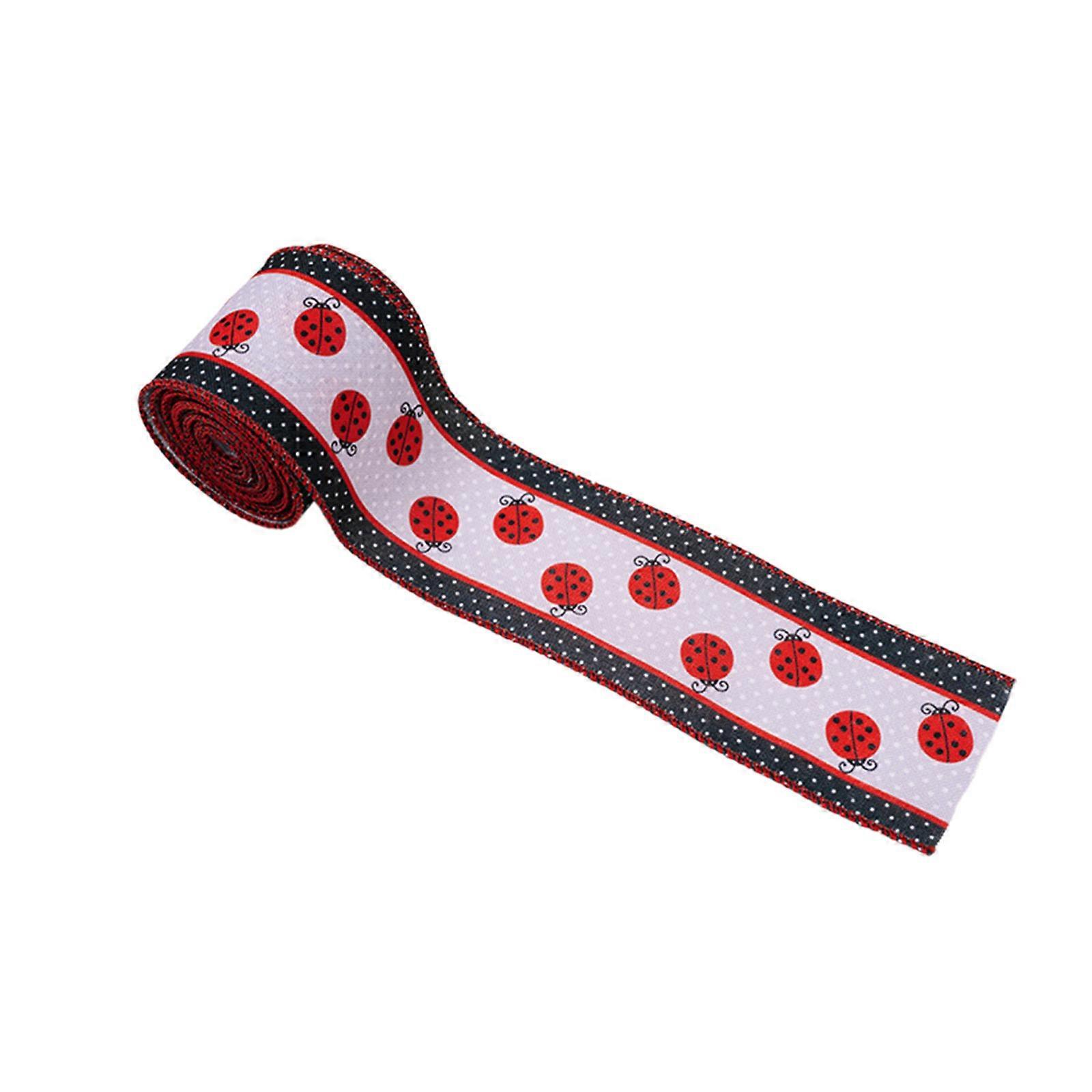 Craft Ribbon Customizable Insect Print Ribbon Wrapping Rope for Gift Wrapping and Party Decors, Fade Resistants