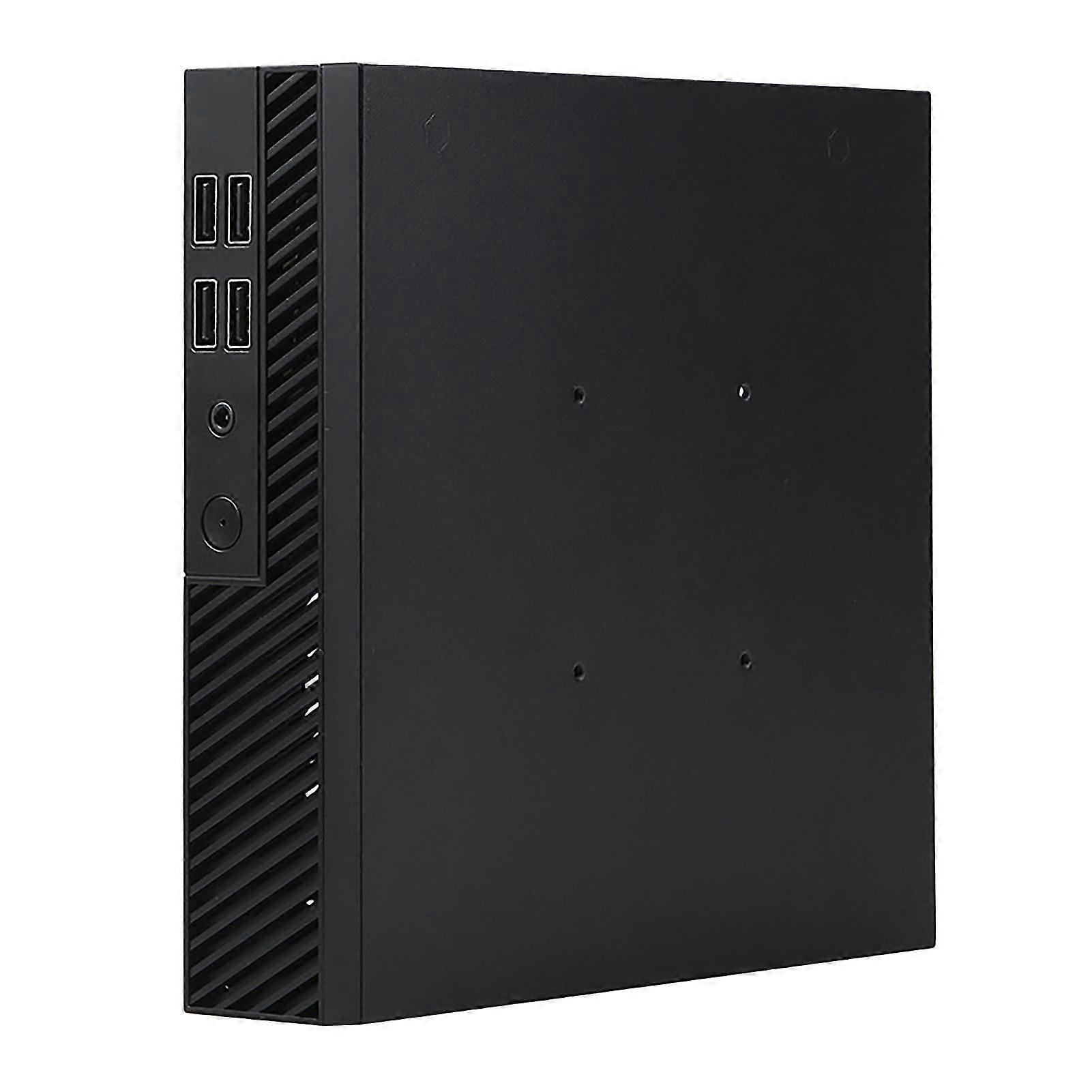 DX01 Mini ITX Computer Case Thin Half Height Quick Heat Dissipation Supporting VESA Mount Rolled Steel Portable Desktop Chassis PC Accessories
