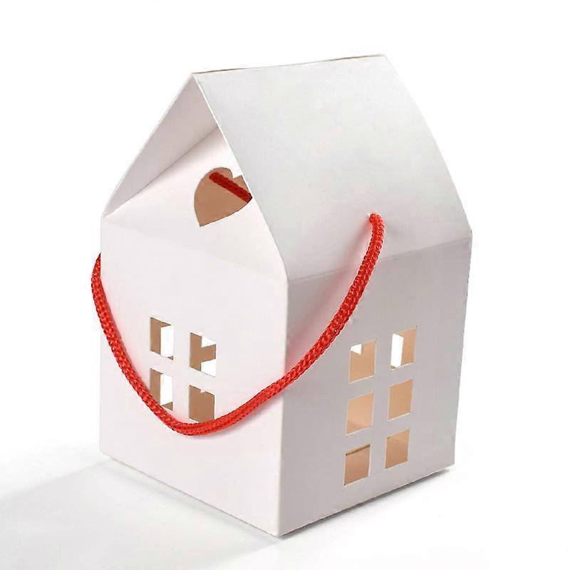 30-Pack House-Shaped Candy Boxes for Weddings and Christmas Favors, 3x2x2 Inch Cardboard Gift Containers