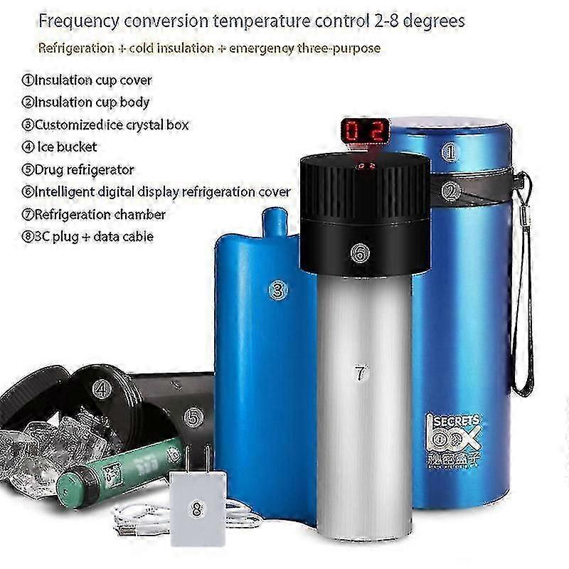 Portable Insulin Refrigerator Car Refrigerator Beverage Cooler Cup