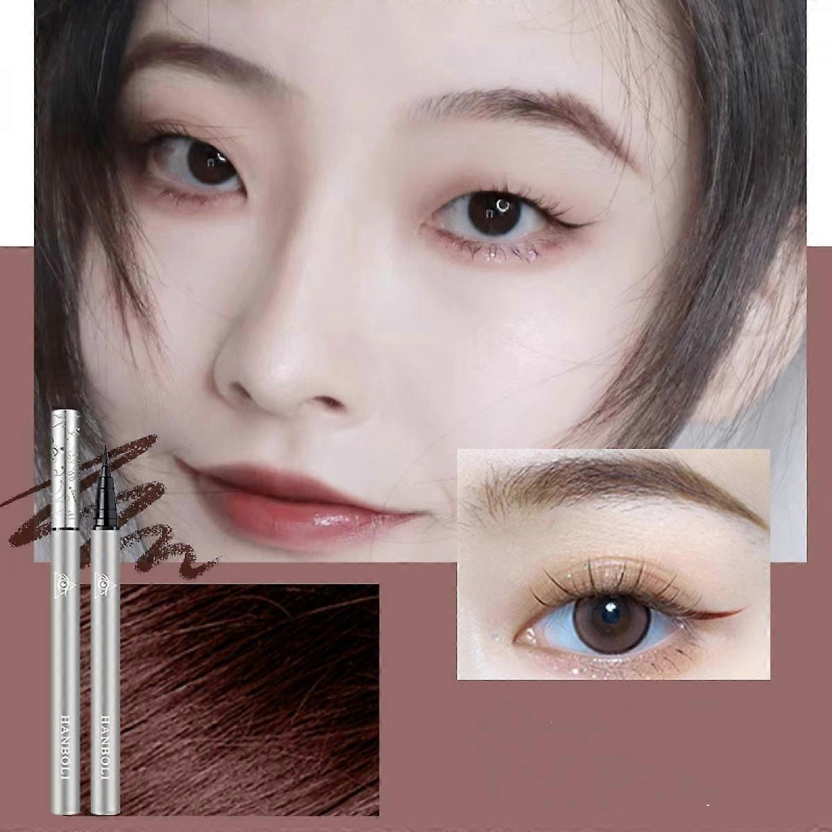 Micro Eyebrow Pen Kit, Eyebrow Tint Pencil With Precision Micro-brush Tip Applicator Create Natural Looking 3D Brows,Dark Brown