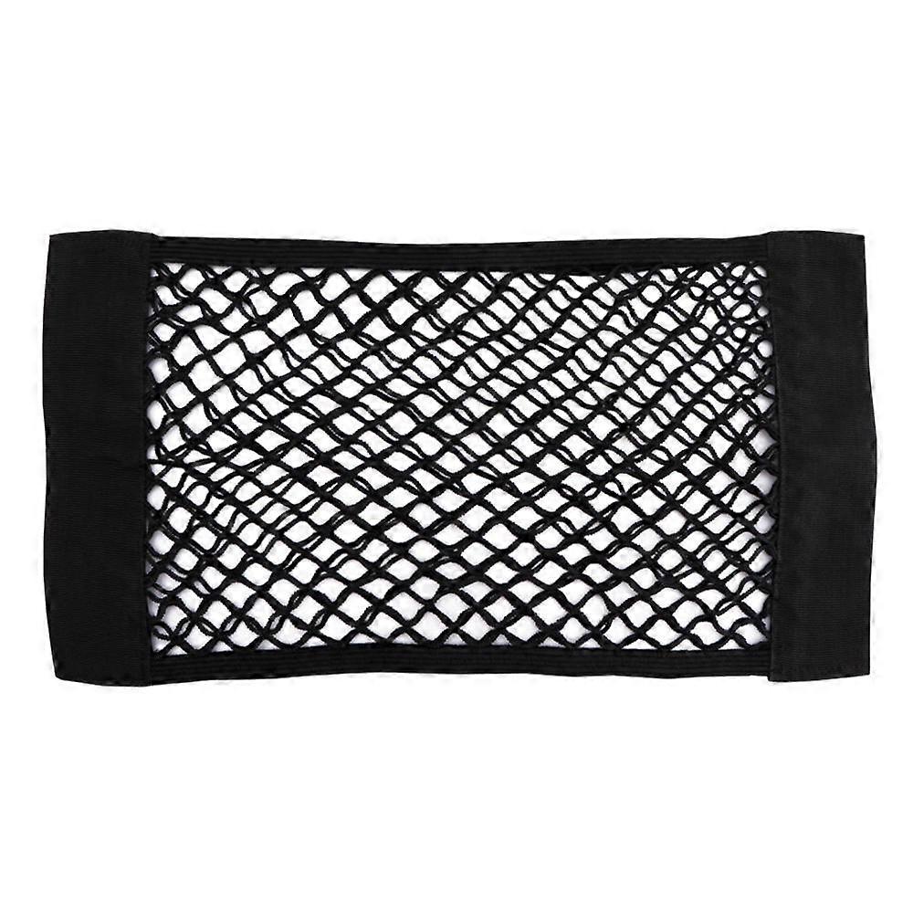 Car Back Rear Mesh Trunk Seat Elastic String Net Magic Sticker Universal Storage Bag Pocket Cage Auto Organizer Seat Back Bag