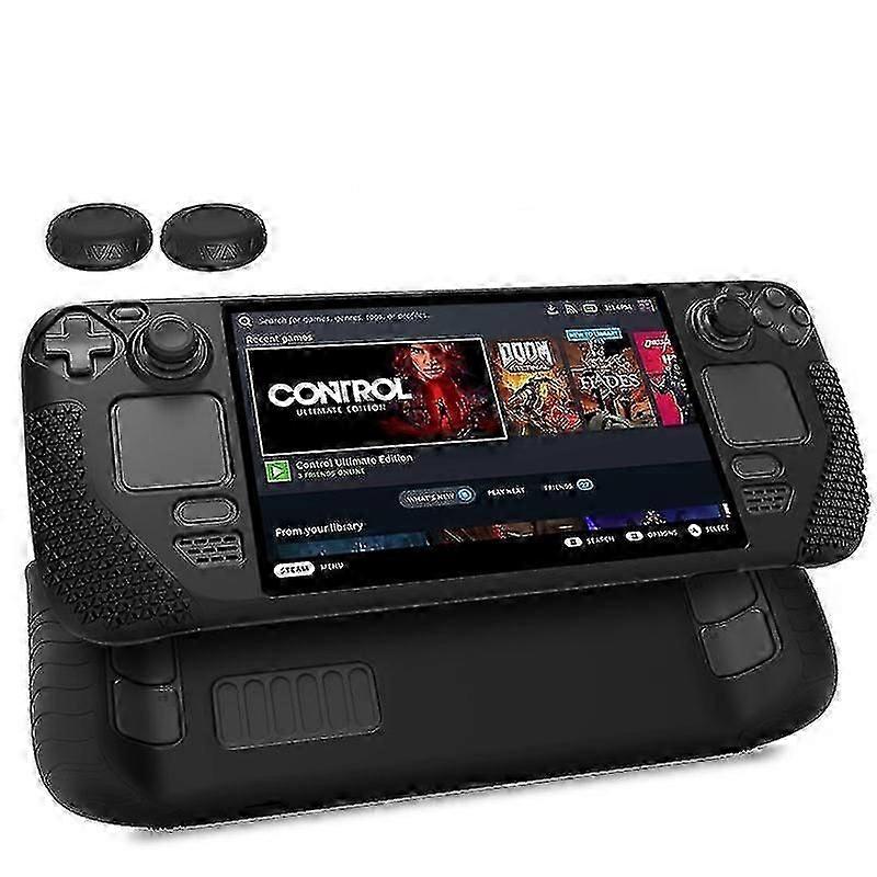 Case compatible with 2 thumb caps