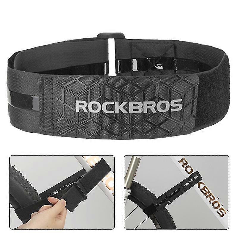 ROCKBROS D71 Multi-Function Bicycle Wheel Stabilizer Adjustable Bike Rack Straps-Black