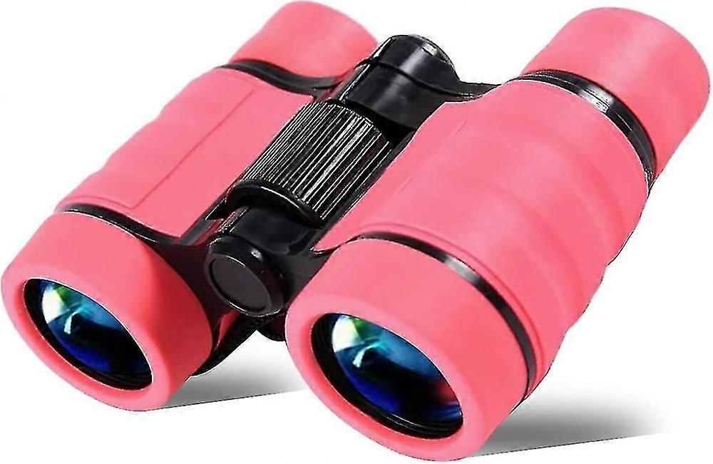 Binoculars For Children Compact Foldable Mini Binoculars Girl Boy Gift(pink)
