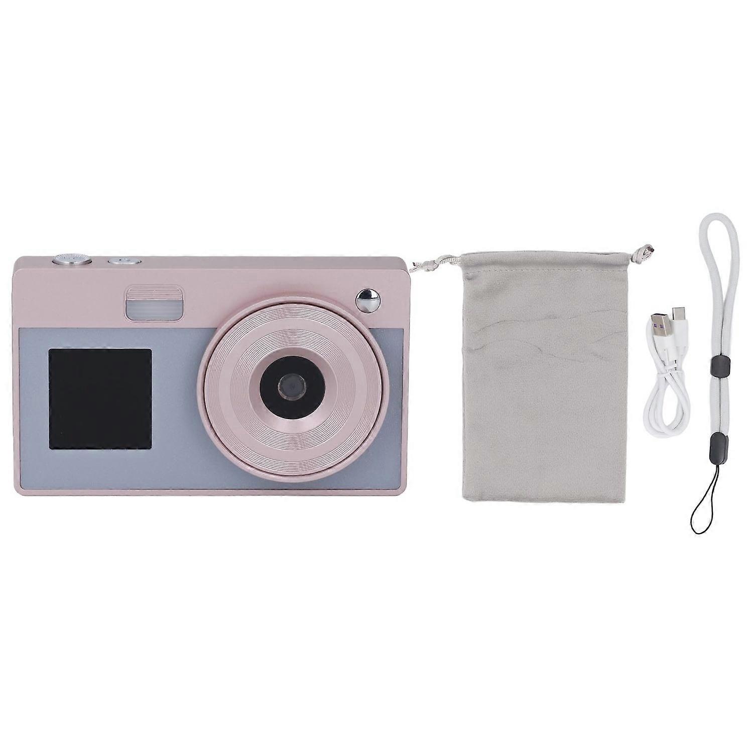 Digital Camera 2.4inch 1.4inch Dual Screen 1080P 48MP 16x Digital Zoom DV Camera for Beginners 64GB