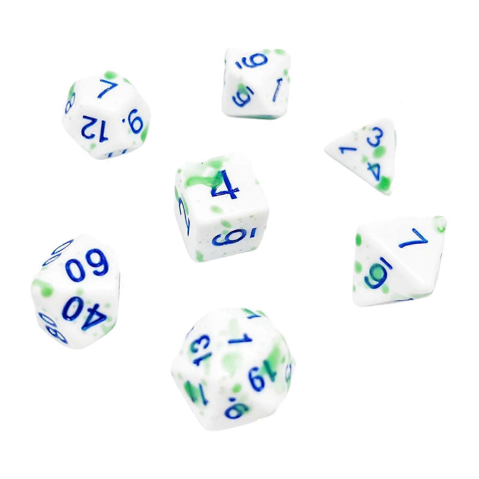 7x Table Gaming Dice, Multisided Dice, Entertainment Toy, Role Playing Games
