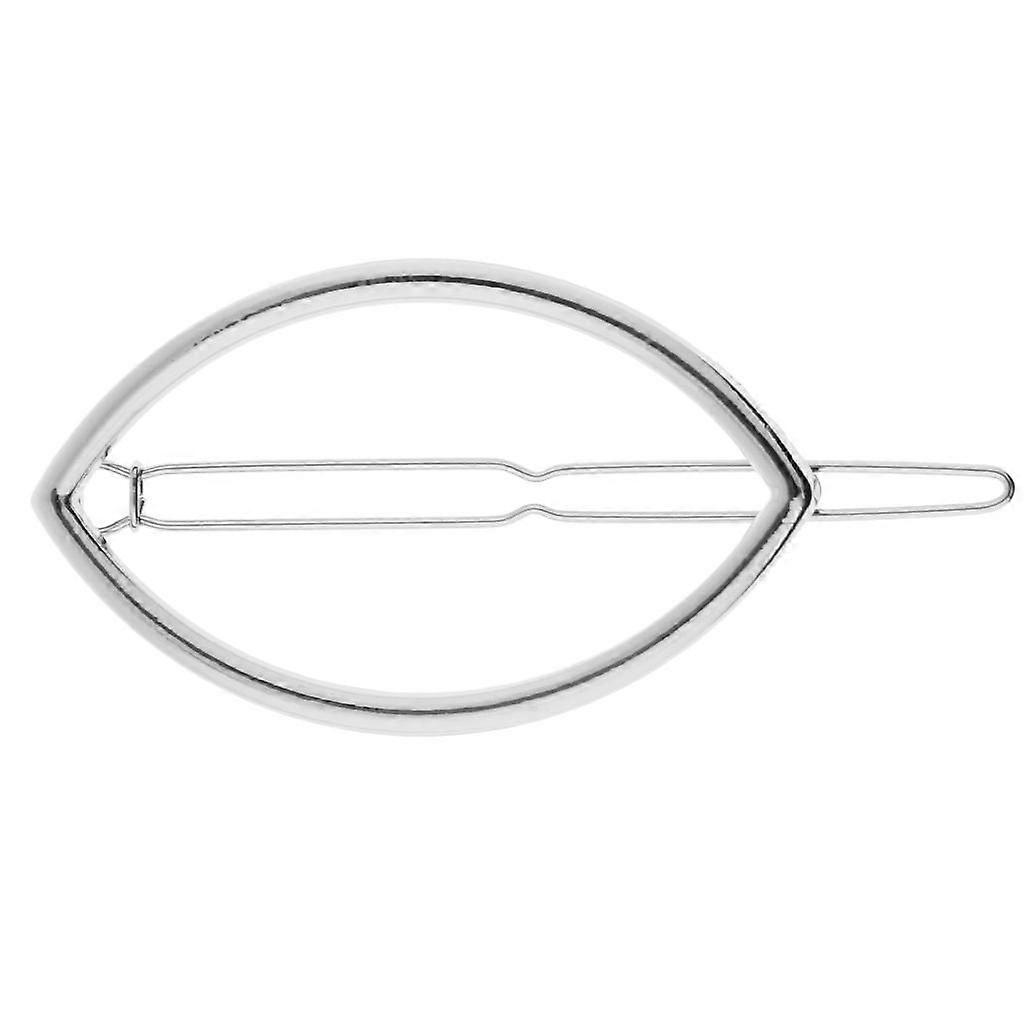pinces à cheveux en épingle à cheveux géométrique creuse minimaliste, bobine en forme de feuille