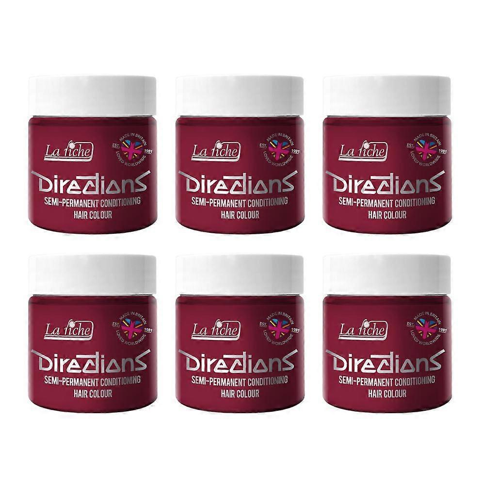6 x La Riche Directions Coloration Capillaire Semi-Permanente 100ml Pots - Tulipe