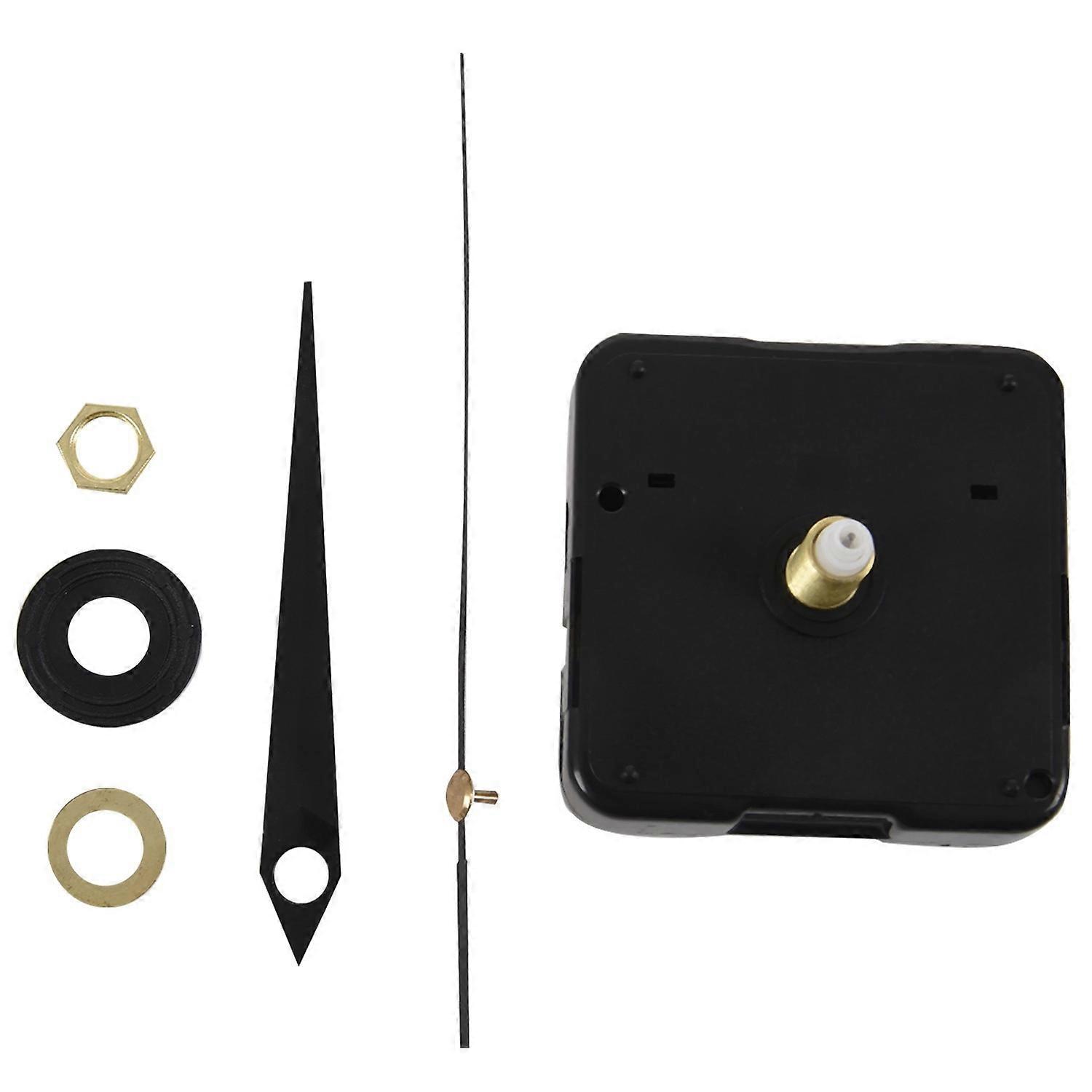 DIY Clock Mechanism, 3/ 10 Inch Maximum Dial Thickness, (Black)