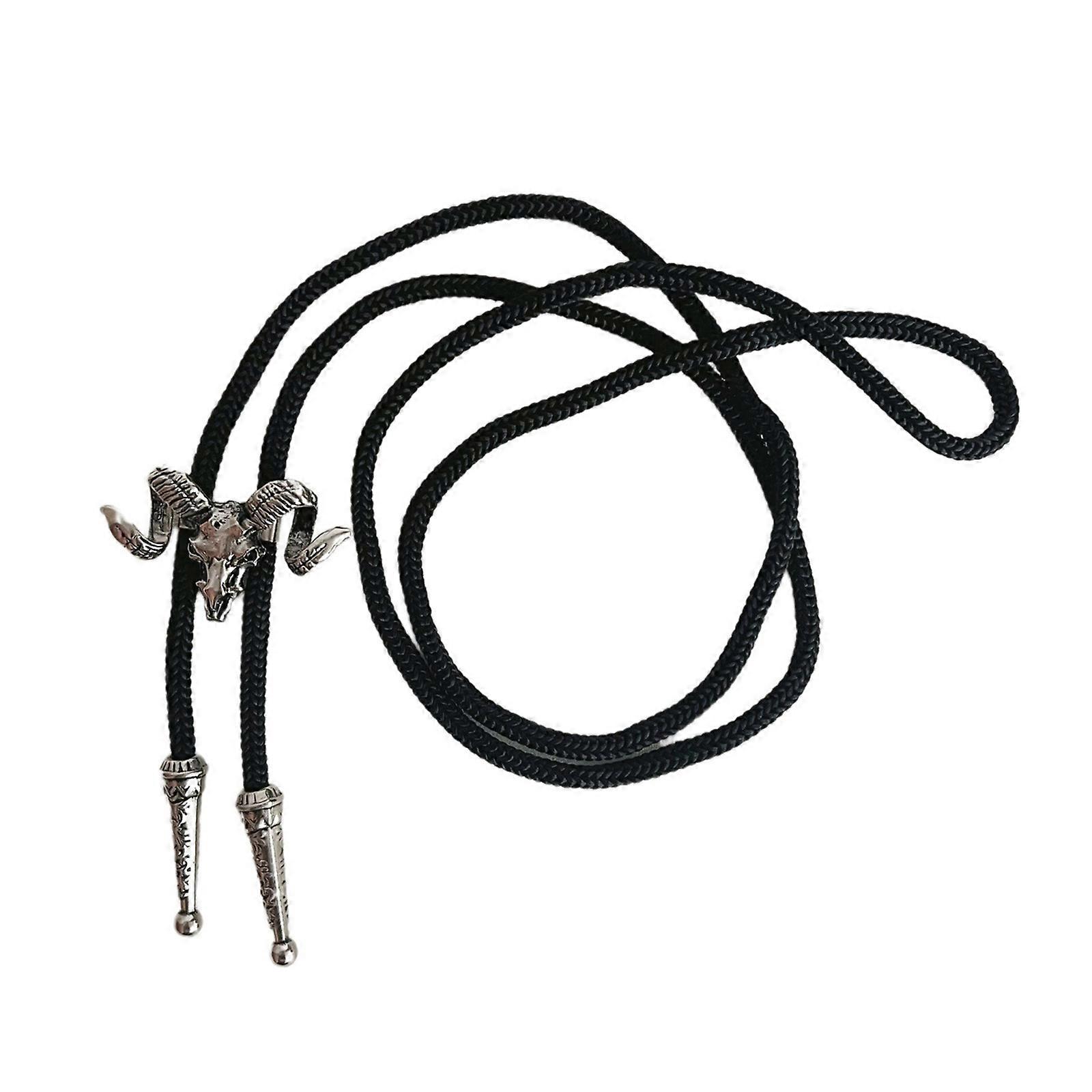 ハロウィーンカーニバルパーティーマンティーンズシャツセーターコスチュームアクセサリー紳士ネクタイシルバーのためのカウボーイ調節可能なボロネクタイ