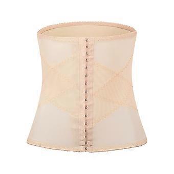 3 Row Buckle Elastic Corset One-Piece Thin Postpartum Belly Contracting and Body Slimming Waist Bodybuilding Corset  color S