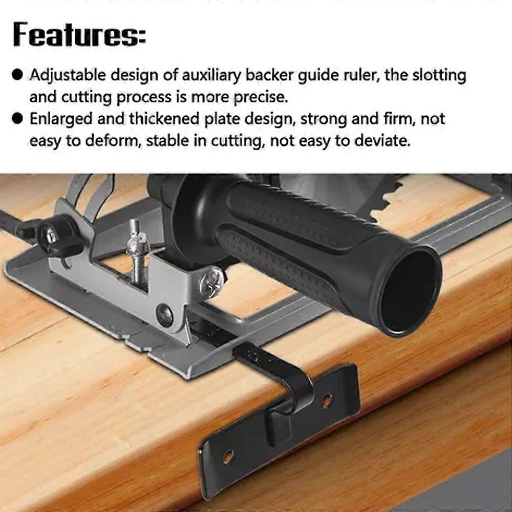 Angle Grinder Holder Cutting Machine Slotting Base 45° Adjustable Angle Grinder Dust Cover Woodworking Table Tool