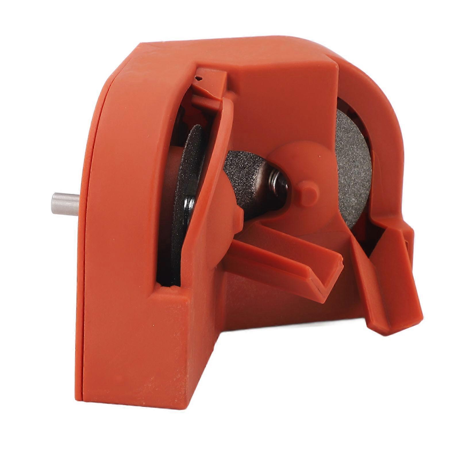 Drill Bit Sharpener Orange Portable Multipurpose Drill Bits Grinding Sharpener for High Speed Steel Carbide Cobalt Drill Bits 